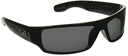 Locs Super Dark Lowrider Sonnenbrille Gangster Hardcore Cholo Vintage Flat Top Schwarzer Rahmen, Amigo Black – passend für Sm – Medium, Medium