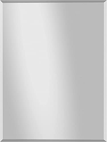 your-homestyle Wandspiegel / Kristallspiegel Rahmenlos mit Facette Mirror incl. Befestigungsmaterial Made in Germany (80 x 60), Silber