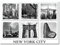 New York City berühmte Sehenswürdigkeiten BW – New York City Sehenswürdigkeiten Souvenir Kühlschrankmagnet NYC Kühlschrankmagnet – New York Sehenswürdigkeiten, Cooles Sammlerstück, Andenken Geschenk