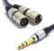 VITALCO 2x XLR Maschio a Jack 6.3mm Stereo Cavo per Microfono 3m Jack 6.3 TRS Audio a Doppio 3 Pin Connettore Adattatore