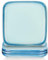 LOVECASA Set di 4 piatti da dessert in gres porcellanato, piatti piani da 19,4 cm, lavabili in lavastoviglie e adatti al microonde, 200 ml, blu cielo