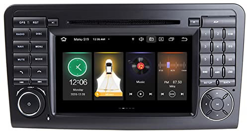 Android 11 GPS Navi Navigationsgerät 2 Din Für Mercedes ML W164 GL GL320 ML350 ML500 X164 GL350 GL450 2005 - 2012 GPS Radio Navigator Satellite Navigator 7 Bluetooth Unterstützt Lenkradsteuerung