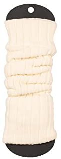 Ateena Stulpen Damen Ecru, Stulpen Damen Wolle, Knöchelwärmer, Beinwärmer Acrylic mit Wolle, Maximaler Wadenumfang – 40 cm, Länge – 60 cm