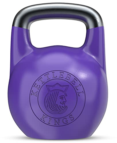 Kettlebell Kings | 33mm Competition style Kettlebell Weights For Women & Men | Designed For Comfort in High Repetition Workouts | Superior Balance For Better Workouts (20KG)