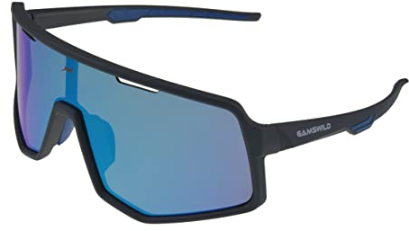 Gamswild WS4042 Sonnenbrille Skibrille Fahrradbrille Damen Herren Unisex | lila | beere | schwarz-blau | schwarz-rot | grün