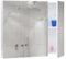 Mendler Spiegelschrank HWC-B19b, Badschrank Hängeschrank, 6 Regalböden Hochglanz FSC®-Zertifiziert 70x80x16cm - weiß