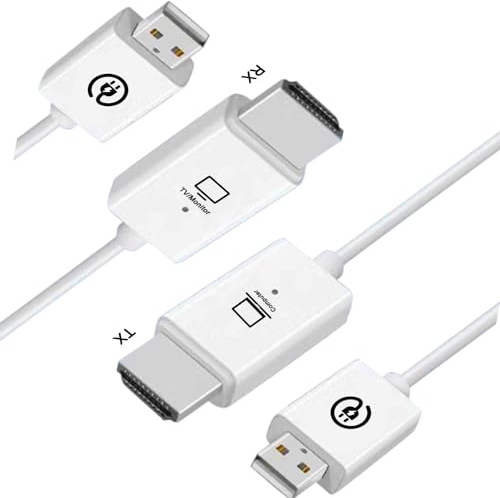 Trasmettitore e ricevitore HDMI wireless, estensore wireless video/audio 165FT/50M 1080P da fotocamera, MINI PC, laptop, set-top box a TV/proiettore HD, per scuola, chiesa dispositivo streaming