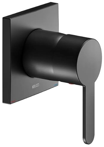 Keuco Fertigmontageset IXMO Flat UP-Einhebelmischer, eckig, schwarz matt