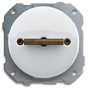 FONTINI - Va-et-vient métal laiton vielli porcelaine blanche DO LOW