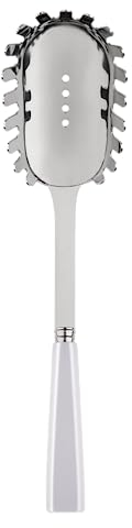 SABRE PARIS - Cucchiaio da spaghetti 26 cm - Icône - Posate da portata - Acciaio inox e acrilico - Va in lavastoviglie - Bianco