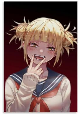 EKoKim MHA Toga Anime-Poster, dekoratives Gemälde, Leinwand, Wandposter und Kunstdruck, modernes Familienschlafzimmer-Dekor-Poster, 20 x 30 cm