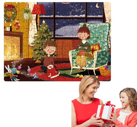 EWOKE Weihnachtsmann-Puzzle,Weihnachtsmann-Papppuzzle | Lernspiel Weihnachtsrätsel für Jungen und Mädchen, Geburtstagsgeschenk