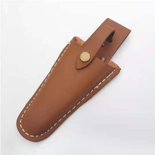 MEISO Gartenschere Holster, Lederetui für Gartenscheren oder Zangen, Gartenschere Lederholster, Werkzeughalter Gürtelhalter für den Gürtel, für Zangen, Gartenschere, Schere oder Gartenmesser(Braun)