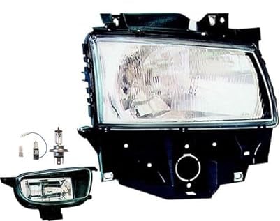 Johns, Scheinwerfer Halogen Front passend für VW Transporter T4 01/96-04/2003 H4 Rechts + Nebelscheinwerfer + Leuchtmittel