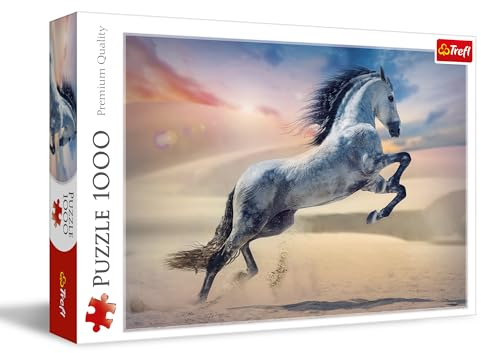 Trefl - Majestätisches Pferd - Puzzle 1000 Elemente - DIY-Spiel mit Tieren, Kreative Unterhaltung, Spaß, Klassisches Puzzle für Erwachsene und Kinder ab 12 Jahren
