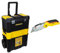 STANLEY Essential Rolling Workshop Toolbox, 3 Tier Stackable Units, STST1-80151 & 0-10-825 FATMAX Retractable Folding Knife, Yellow/Silver
