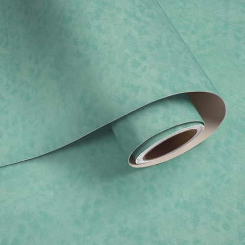 VaryPaper Tapete Samtstoff Mintgrün 40cmx200cm Stoff Filzblätter Samt Selbstklebend Filzgewebe Dekofolie Selbstklebend Stoffoptik Klebefolie Möbel Mint Folie für Möbel Schmuckschatulle Kommode
