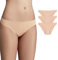 Dagi Baumwollunterwäsche für Damen, nahtlos, atmungsaktive Höschen für Damen, niedrig sitzende, elastische Höschen, bequem, 3er-Pack, Beige, S
