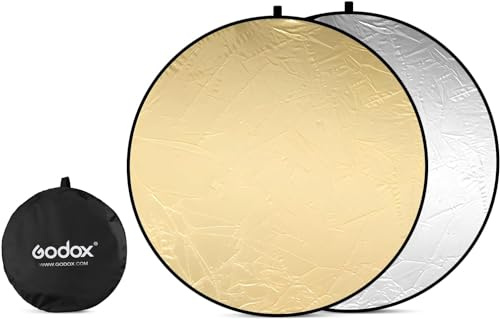 GODOX 2 in 1 Licht-Reflektor Faltreflektoren Fotografie mit Tragetasche, Reflektor Fotografie Set Licht Diffusor für Studio (60cm) …