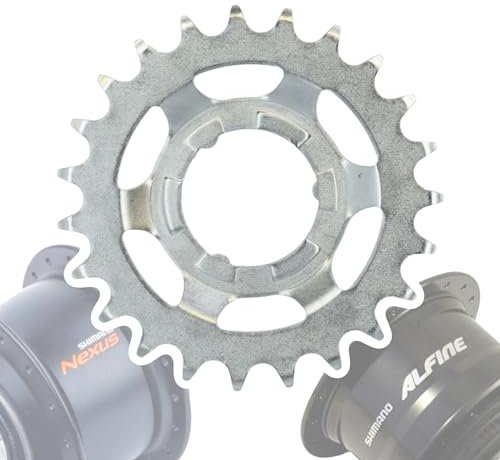 F26 Shimano Fahrrad Nexus/Alfine Getriebenaben Verschleiss Teil Service Wartung Austausch Naben Ersatz Ritzel (Silber 23 Zähne)
