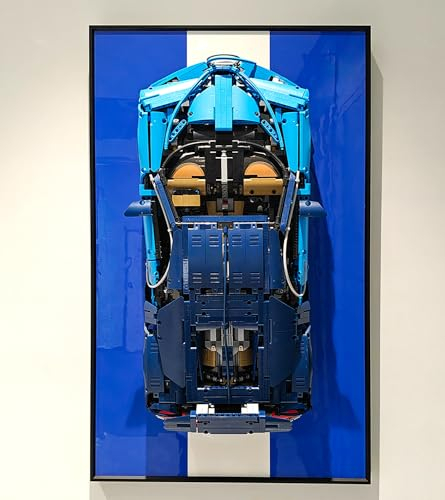 iCUANUTY - Pannello da parete per set di costruzioni supercar per Lego Technic 42083 Technic Bugatti Chiron, per gli amanti dei per Lego (solo pannello da parete da esposizione)