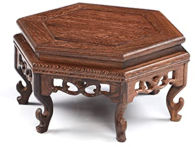 base for vaso, base for vaso bonsai, base for bonsai piedistallo for teiera, supporto for espositore for ornamento for vassoio in legno, base for statua di Buddha Pallet for piante alto 3,9 pollici (C