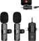 BSLVWG Microphone cravate sans fil pour iPhone/iPad/téléphone Android/ordinateur portable, micro à clipser Plug-Play avec réduction du bruit pour podcast vidéo enregistrement Vlog/Live