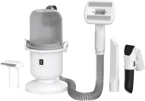 BANTASE Cepillo De Aspiradora For Perros For Mudar El Cuidado,Aspiración del 99% del Pelo De Mascotas,Aspiradora De Cuidado De Perros,Aspiradora De Pelo De Perro con 9 Herramientas De Cuidado De