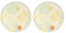 THUN, Set 2 Piatti Piani in Melammina, Linea Mare da Amare, Idea Regalo per la Cucina, Ø 27 cm