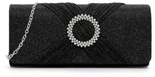 Tamaris Amalia Brooch Clutch Black