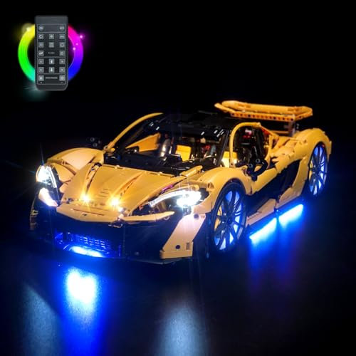 Fernbedienung Licht-Kit Kompatibel mit Lego Technic McLaren P1 (Kein Modell), Led Beleuchtungs Set Compatible with 42172 McLaren P1 Kreative Spielzeug
