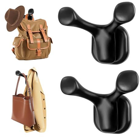 BPOPO - 2 Ganci magnetici per cappotti, cappelli, utensili – ganci magnetici potenti per tutte le superfici metalliche, organizzazione versatile per casa, ufficio, garage, crociere, camper, nautica