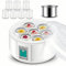 Yaourtière, yaourtière automatique, 7 verres de 100 ml et 1 machine à yaourt à température constante en acier inoxydable pour yaourts faits maison et sain 1,5 l