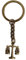 weilove Porte-clés Justice en bronze, porte-clés à échelle, cadeau de diplômé en droit, cadeau d'échelle, cadeau Balance, cadeau d'avocat, Bronze antique., 22x17mm