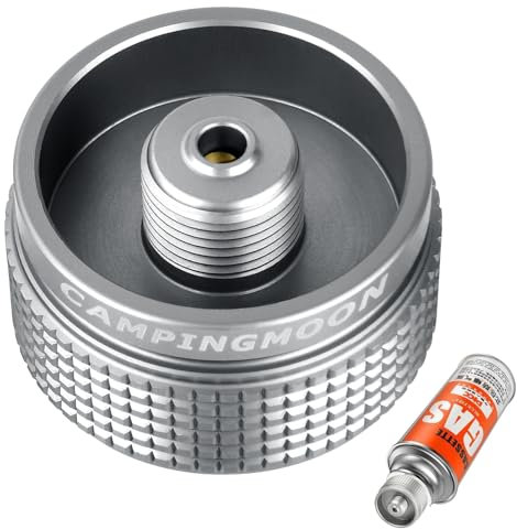 Adiwo Gaskartuschen Adapter Gas Nachfülladapter Butan Schraubventil Adapter, Campingkocher Ventilschraubkartusche Adapter-Z03