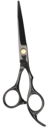 PATKAW Ciseaux de coiffure ciseaux de coupe de cheveux outils de coiffage professionnels ciseaux à lame de rasoir ciseaux droits ciseaux à œillets ciseaux de coiffeur Black