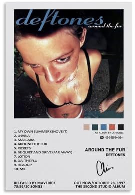 Lcaltcp Musik-Deftones-Album, Leinwandposter, Musikposter für Zimmer, ästhetische Leinwand, Wandkunst, Schlafzimmerdekoration, 30 x 45 cm