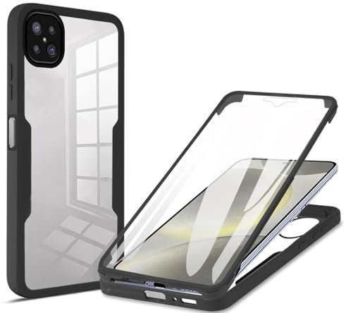 GOGME Hülle für Oppo Reno 4Z(Reno4 Z) 5G - Mit Bildschirmschutz, Stoßfeste Handyhülle, Fallfeste Schutzhülle, Kratzfestes Stilvolles Bumper-Design, Schwarz