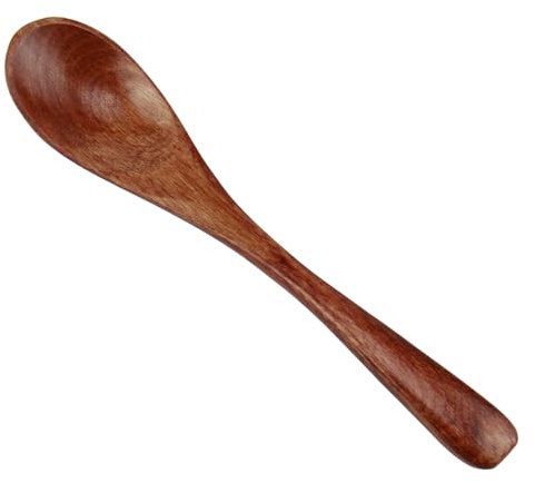 Holzlöffel Klein, Honiglöffel Holz Löffel, Teelöffel, Zuckerlöffel, Esslöffel, Langlebiger Holzlöffel für die Küche, 12-13cm