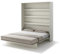 Friderik Bed Concept BC-013 Wandklappbett Vertikales Schrankbett ohne Matratze, 180x200 cm (Kaschmirfarbe)