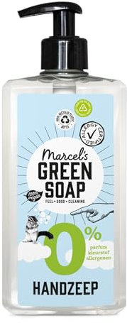Marcel's Green Soap - Handseife 0% - Für empfindliche haut- Flüssigseife Spender - Vegan - 97% Biologisch abbaubar - 500 ml