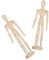 FELTECHELECTR 2pcs Creative Jointed Mannequin Desktop Ornaments Unfinished Puppet for Puppet Decor Craft