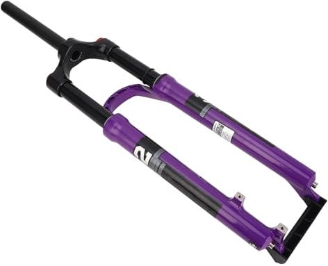 Walmeck Purple Air Suspension Fork Mountain Bike Mg Alloy Lock Front Fork 29in