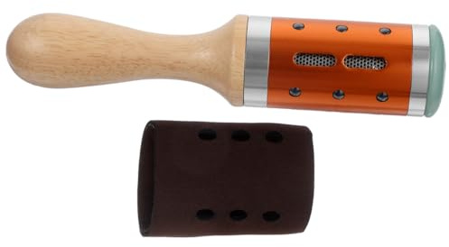 ORFOFE Moxa Stab für Körpermassage mit Jade und Aluminium Holzgriff mit Kugellager zur Massage und Aschevermeidung für Gesichtspflege und Schmerzlinderung Zufällige Farbe Zufälliger Stil