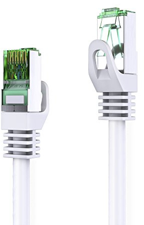 conecto 1.00m Patchkabel CAT.6 (FTP) Netzwerkkabel Ethernetkabel LAN Kabel Cat5 RJ45 Stecker (1 Stück) weiß