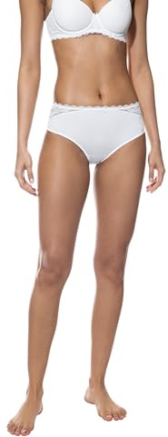 Mey Damen American Slip mit Spitze Serie Amorous | Taillensitz, Flacher Bund, Seiten mit Spitze verziert, Baumwolleinsatz, Elegantes Dessous-Material, Gr. 36-46