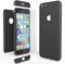 NALIA Coque Integrale Compatible avec iPhone 6 6S, Ultra-Fine Housse Avant & Arrière Protection avec Verre Trempe, Rigide Mince 360-Degrées Cover Etui Premium Hard-Case Bumper, Couleur:Noir