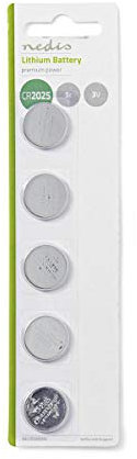Nedis Lithium Button Battery CR2 025 3 V Pack of 5