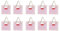 Tincogo 1.25 Inch Invisible Adhesive Plate Hanger Set Vertical Plate Holders for The Wall (10 Pack)