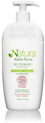 Instituto Español Gel de Baño Natura Madre Tierra Apto para Veganos, 500ml, El embalaje puede variar